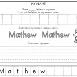 Tracing Names Printable Worksheets