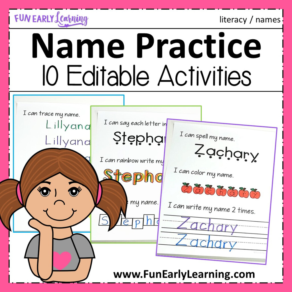 Weekly Tracing Name Practice Name Tracing Worksheets