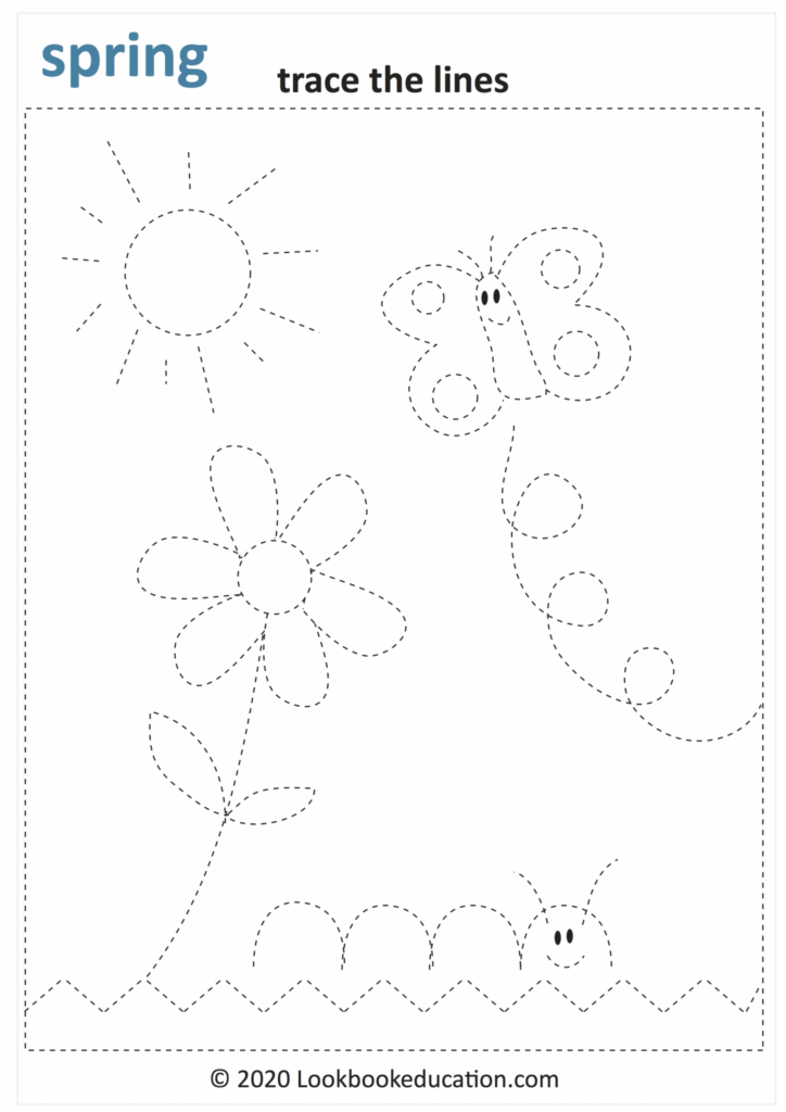 Worksheet Tracing Lamb Spring Lookbook Education