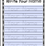 Write Your Name Worksheets 99Worksheets